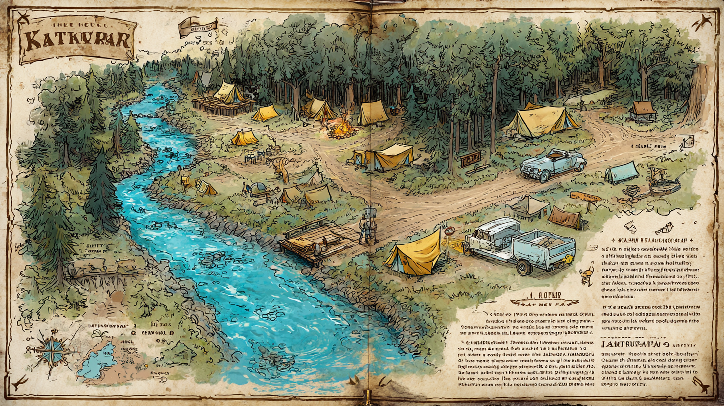 Katarau campground map